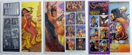 18 POSTER SEXY NAKED STEEL SLAINE FANTASY WOMEN OF WAR 3 SET
