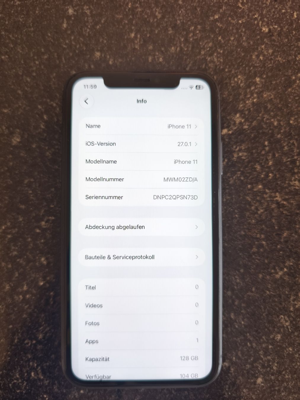 Apple Handys / Smartphones: iPhone 11 black 128GB – Gebraucht aus Buchs ZH von ark4 1