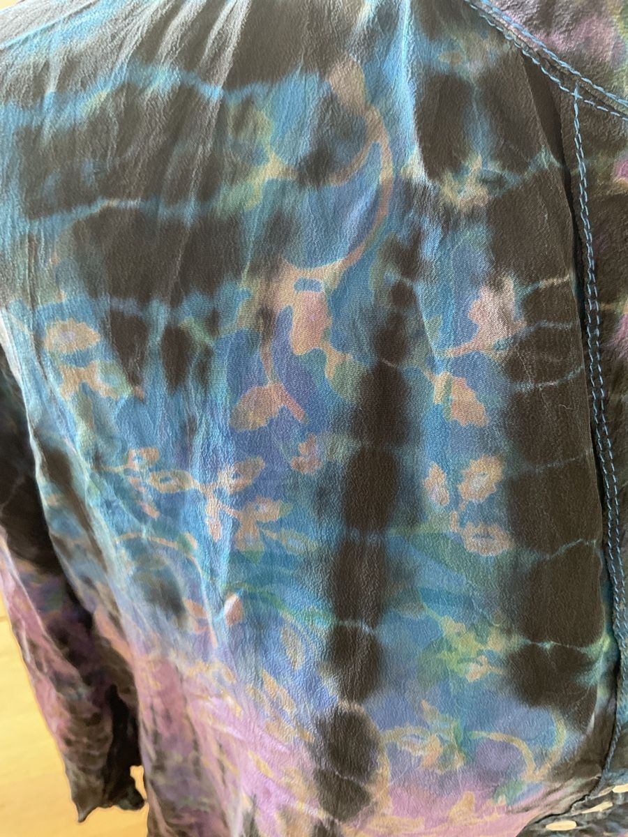 Kleider: Robe courte tie dye en soie taille 42-44 – Neu (gemäss Beschreibung) aus Villarepos von Sglobule 3