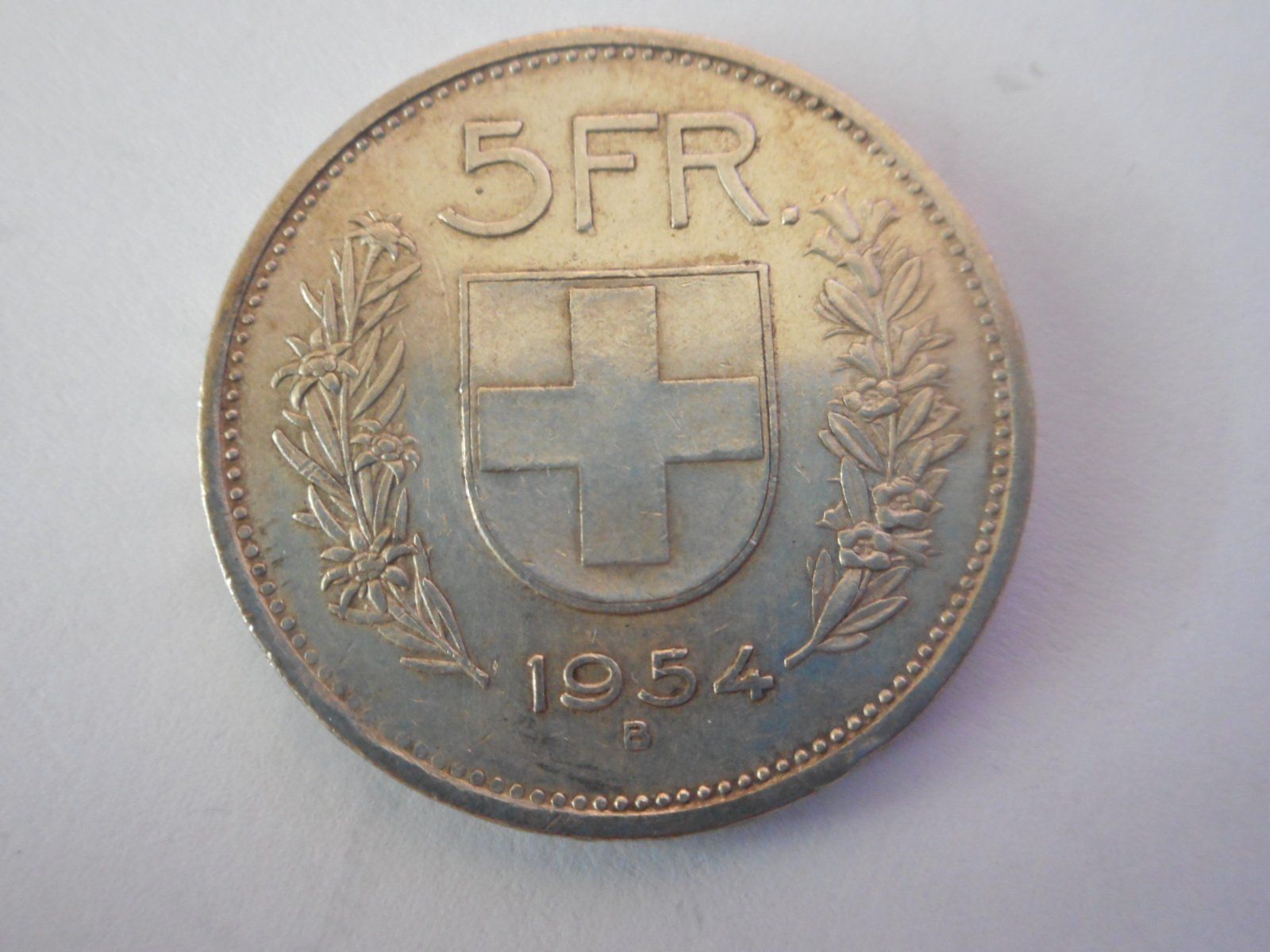Alle Münzen: 5 Fr. 1954 silber – Gebraucht aus Kriegstetten von pizlad2010