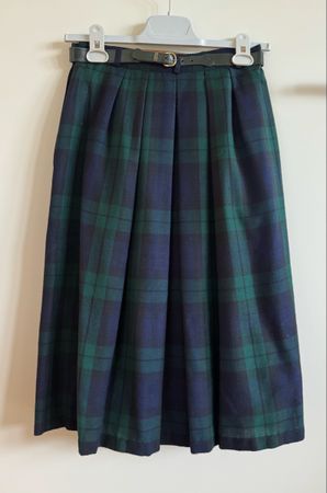 Jupe Burberry’s en laine à carreaux, Taille 36, vintage