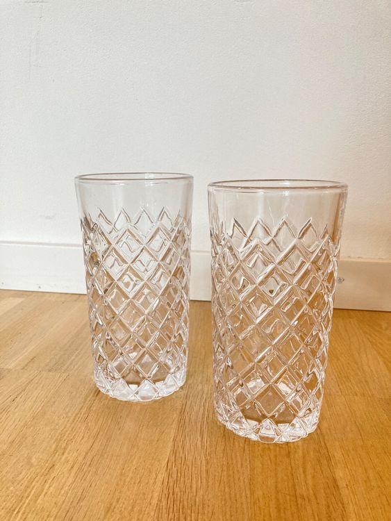 TREND FOR HOME Longdrinkgläser Cocktailgläser, 340 ml, Set von 6, Trinkgläser Set Wassergläser Longdrink Gläser Highball Wasserglas Saftglas Longdrinkglas, Spülmaschinenfest, Kollektion Gina