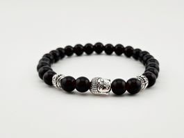 Armband Buddha Onyx Schwarz Heilsteine/Natursteine