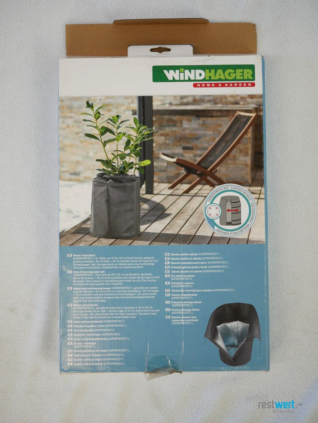 Prodotti di pulizia: WINDHAGER Winter-Topfschutz Superprotect L – Nuovo (secondo la descrizione) da Winterthur venduto da Restwert_Winterthur 7