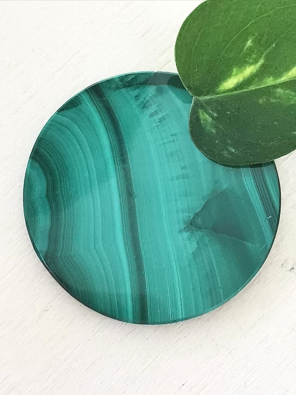 Minerali & Pietre curative: GROSSE Malachite Scheibe,  TOP-Qualität / Sondererkauf – Nuovo e nell'imballaggio originale da Dierikon venduto da Buntspecht-10 5