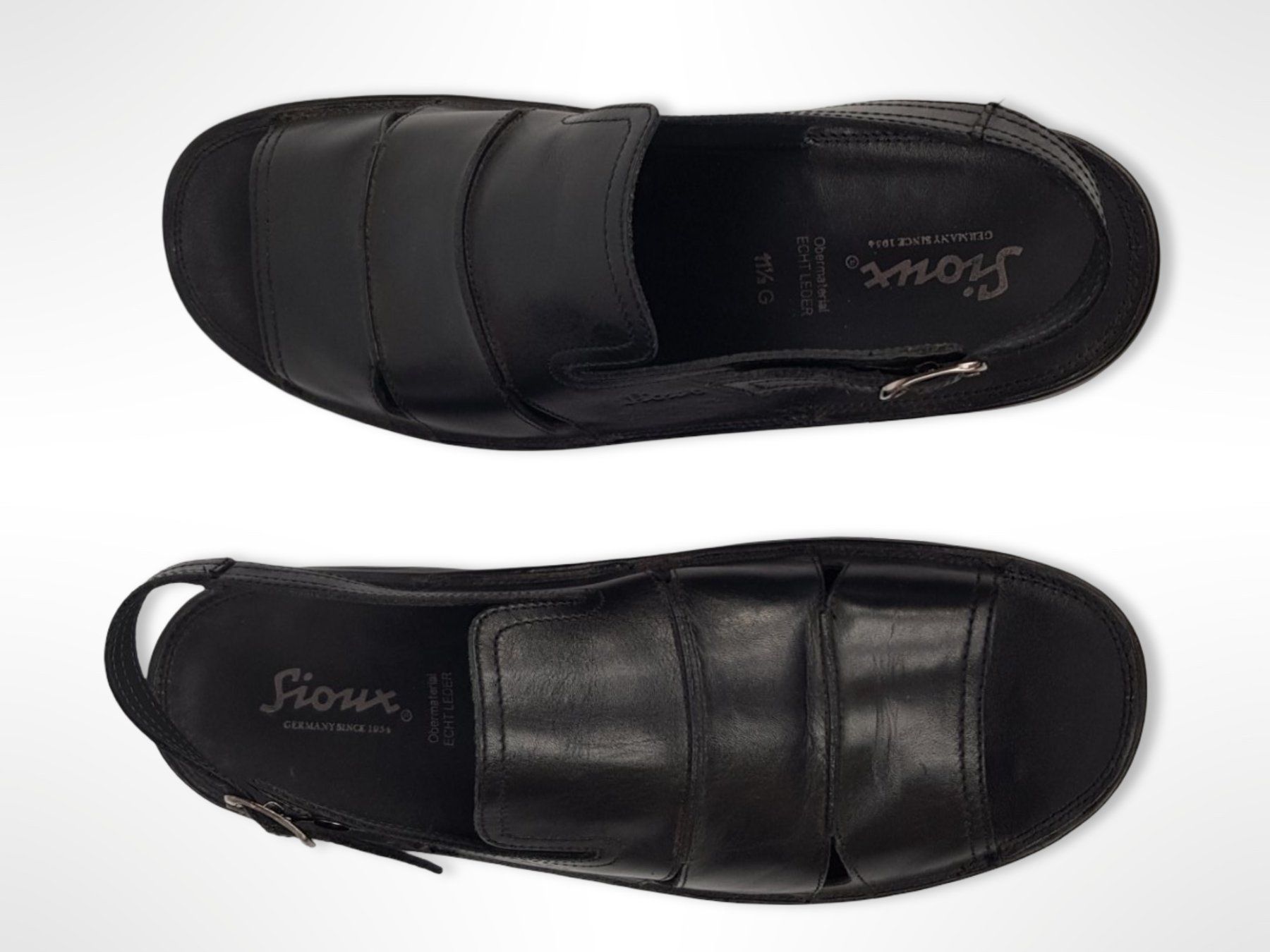 Herrenschuhe: SIOUX Herren Sandalen Schwarz – Gebraucht aus Suhr von Restwert_Suhr 2