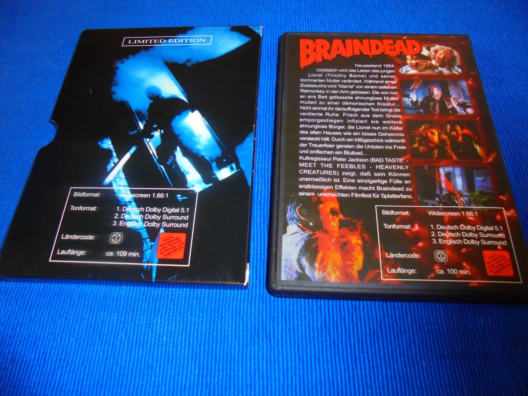 Alle DVDs: DVD BRAINDEAD  -Peter Jackson / ca. 109 min.Widescreen – Neu (gemäss Beschreibung) aus Wattenwil von  2