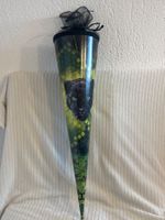 Schultüte Panther Motiv Grün/Schwarz