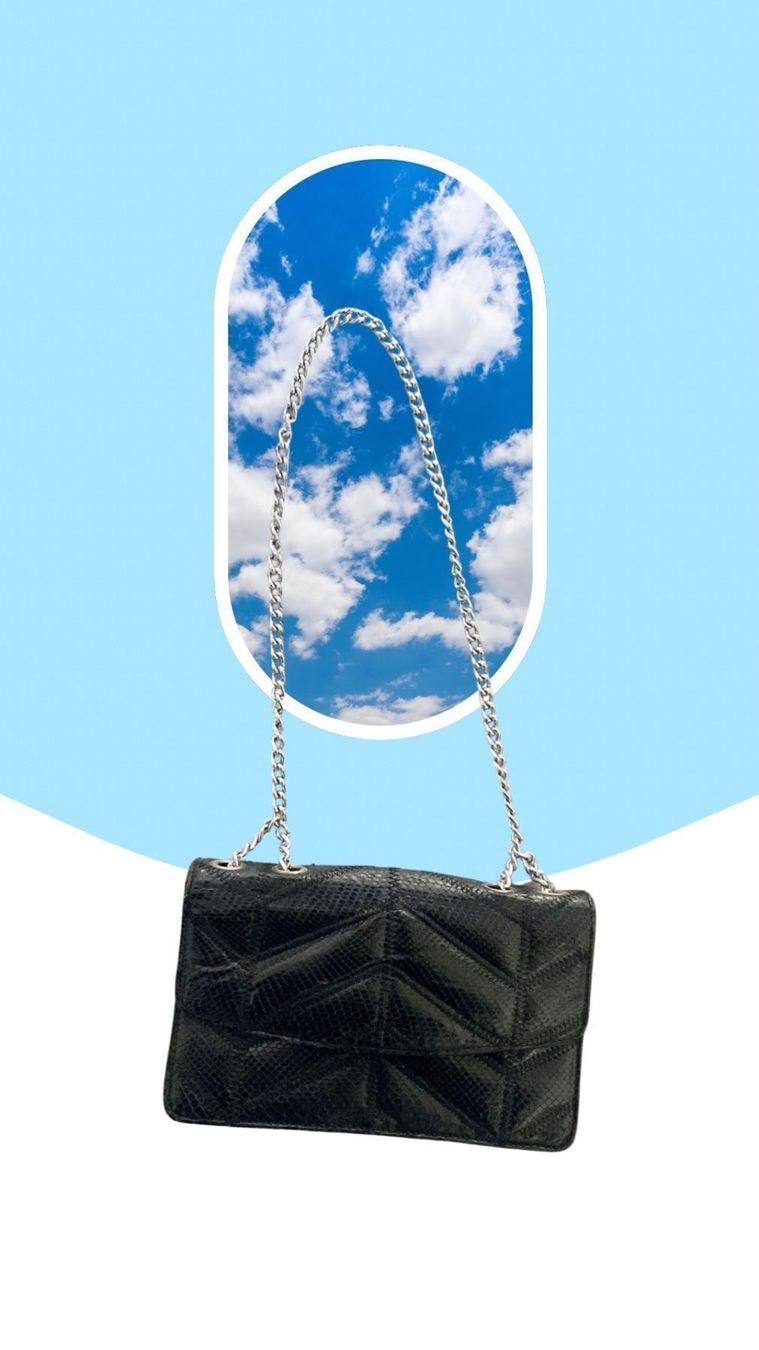 Taschen für Damen: Vintage Clutch aus Schlangenleder – Gebraucht aus Zürich von Eves.vintage.element 1