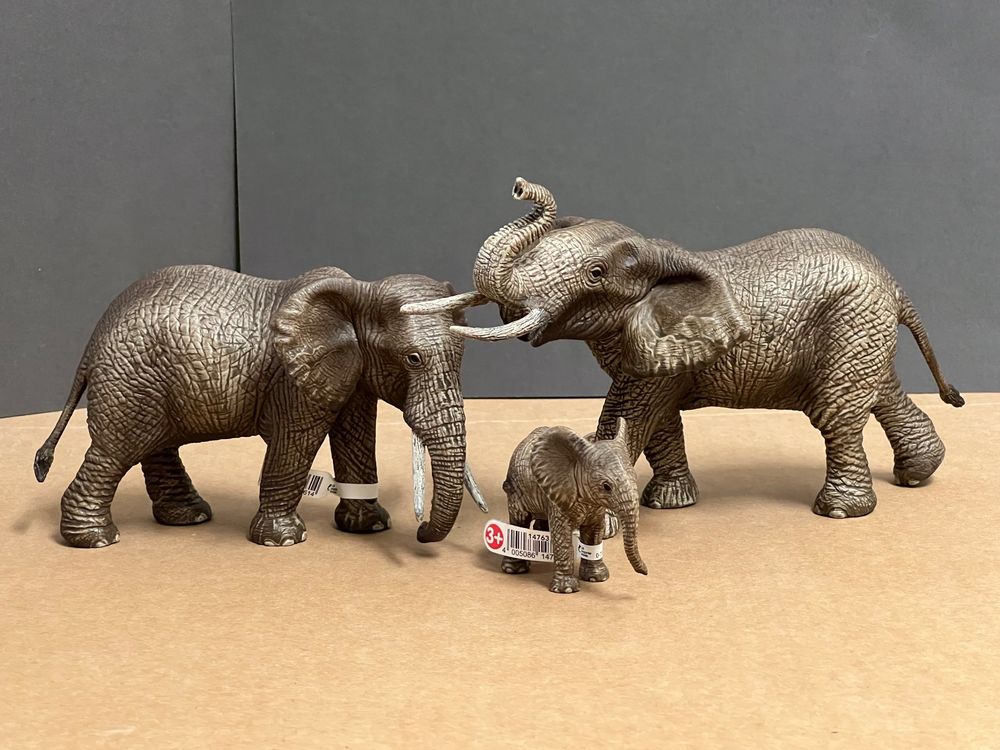 Neu Schleich Elefant afrikanisch Elefantenkuh Bulle Baby | Kaufen auf