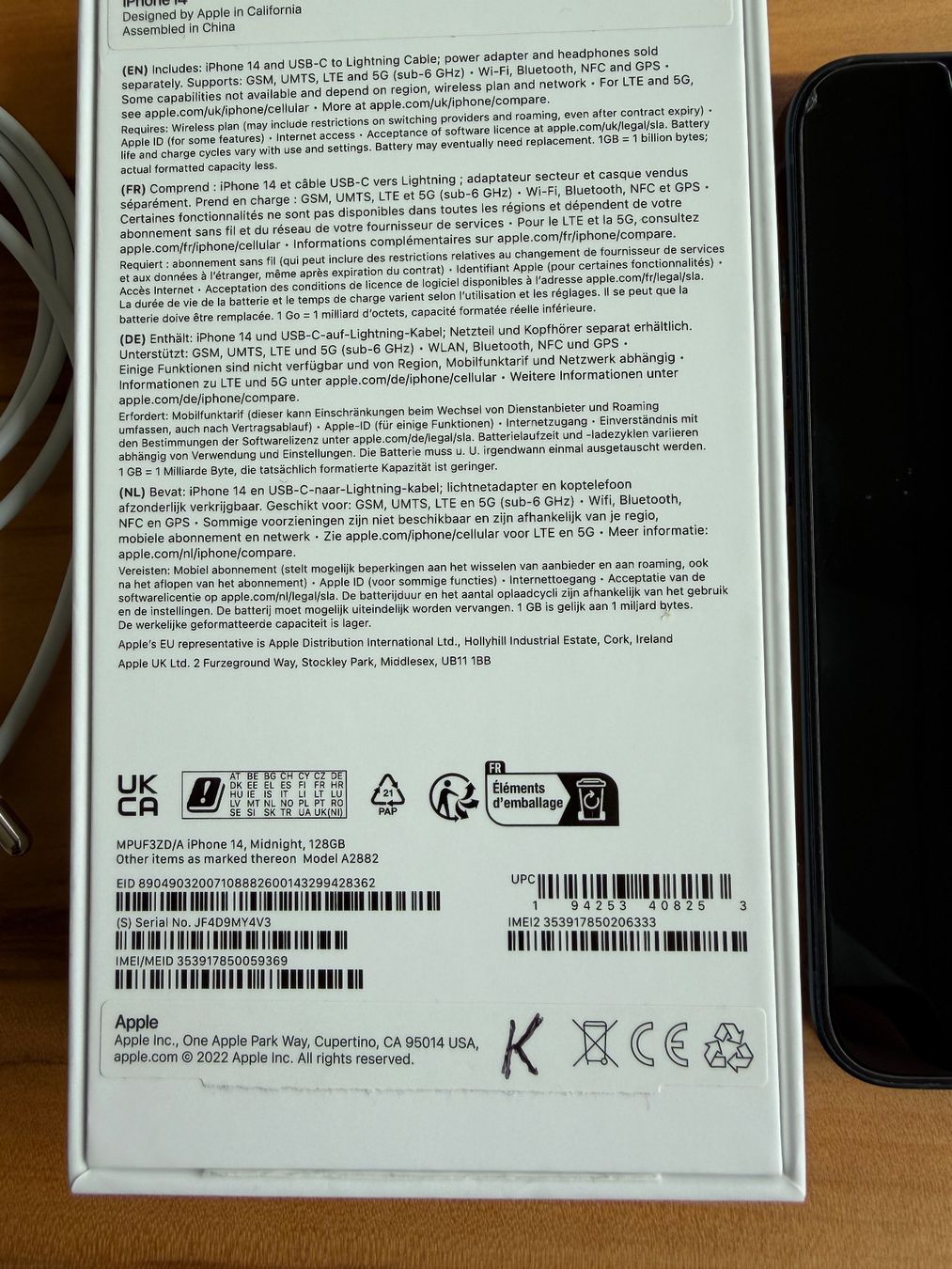 Apple Portables: iPhone 14 Midnight 128 GB schwarz – D'occasion à Liestal par KUBULI28 4