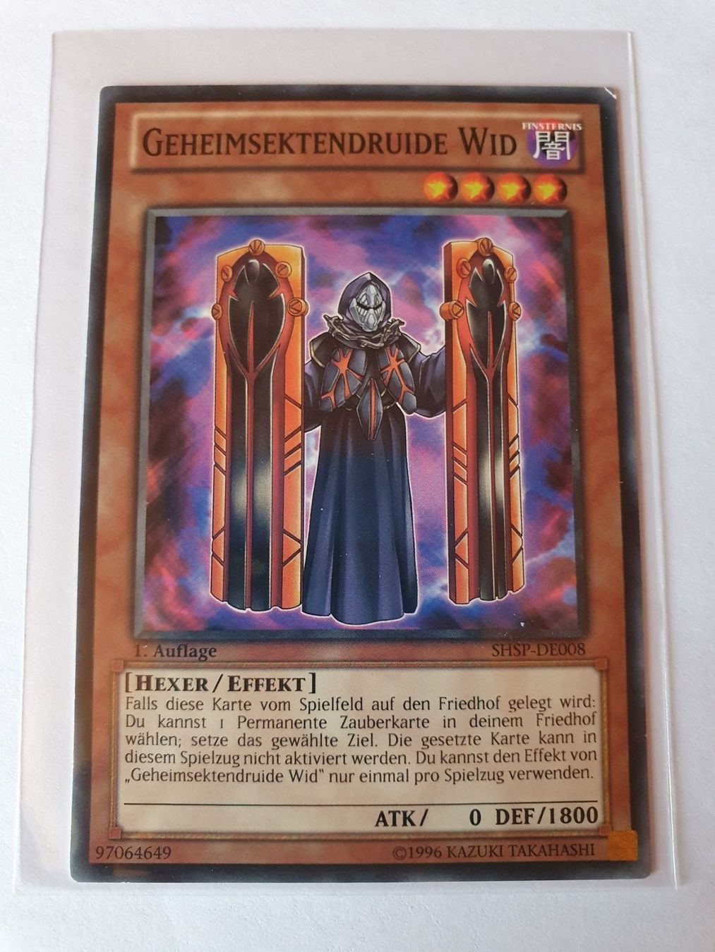 Yugioh Carte collezionabili: Yugioh Geheimsektendruide Wid 1. Auflage – Usato da Oberdorf BL venduto da BaldenEagle