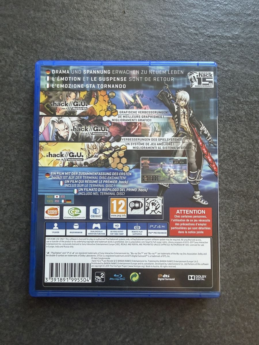 Sony Spiele: hack//G.U. Last Recode PS4 – Gebraucht aus Zürich von cENS0R 1