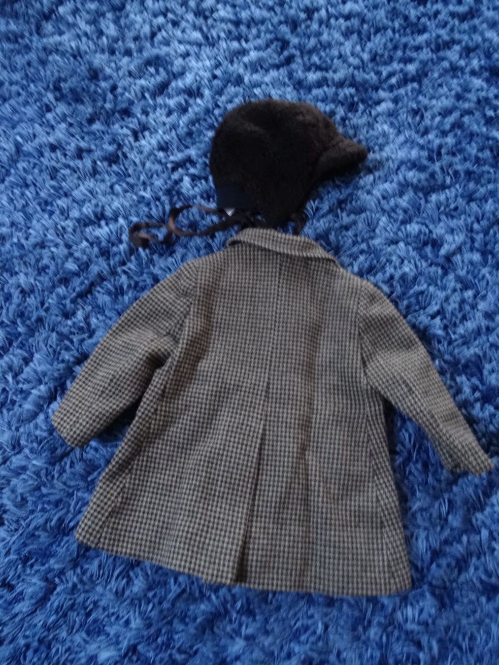 Giacche & Cappotti: Herziges Kindermäntelchen mit Kunstfellkappe echt Vintage – Usato da Lupfig venduto da Hubi64 1