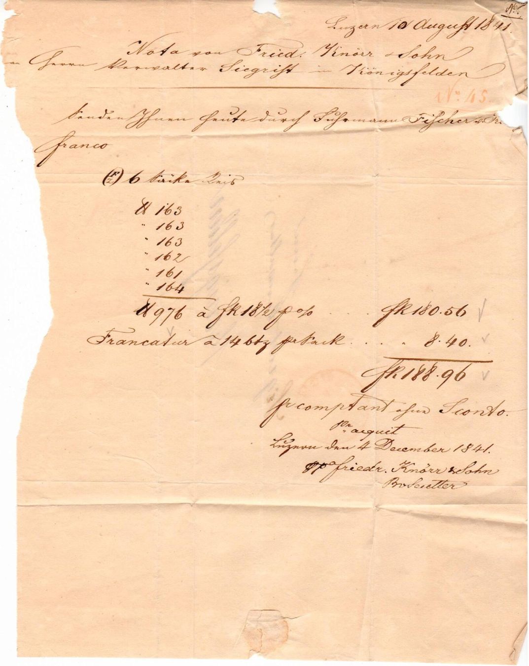 Tutti i francobolli: Vorphilabrief, roter Stempel Luzern – Usato da Wolhusen venduto da Curver9 1