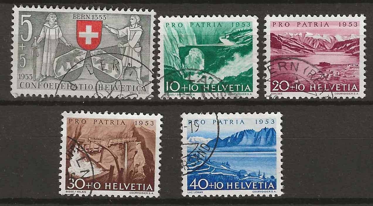 Tutti i francobolli: PP053 - Pro Patria 1953 obl. – Usato da Trélex venduto da Phil_Albert