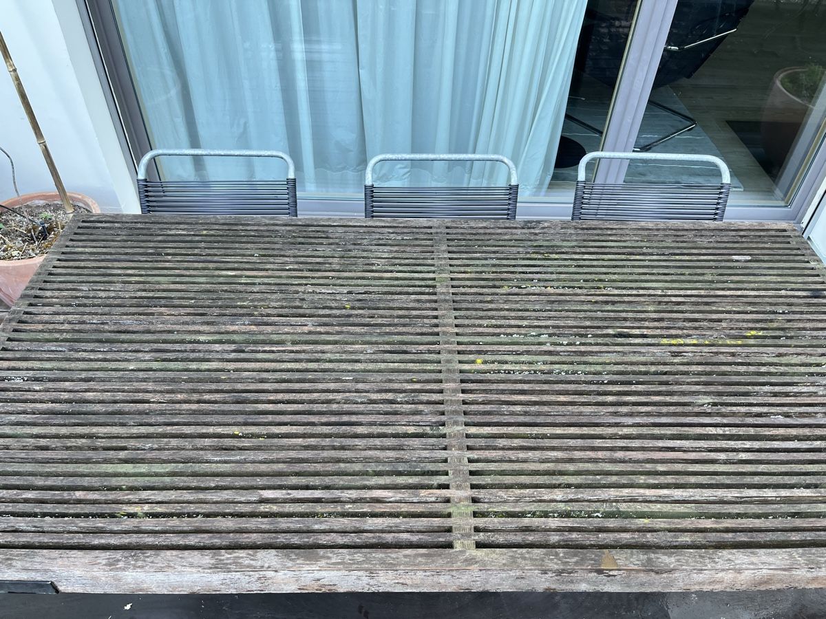 Tavoli: Gartentisch Teak/Metall 180x90 – Usato da Kilchberg ZH venduto da Iuj4 2