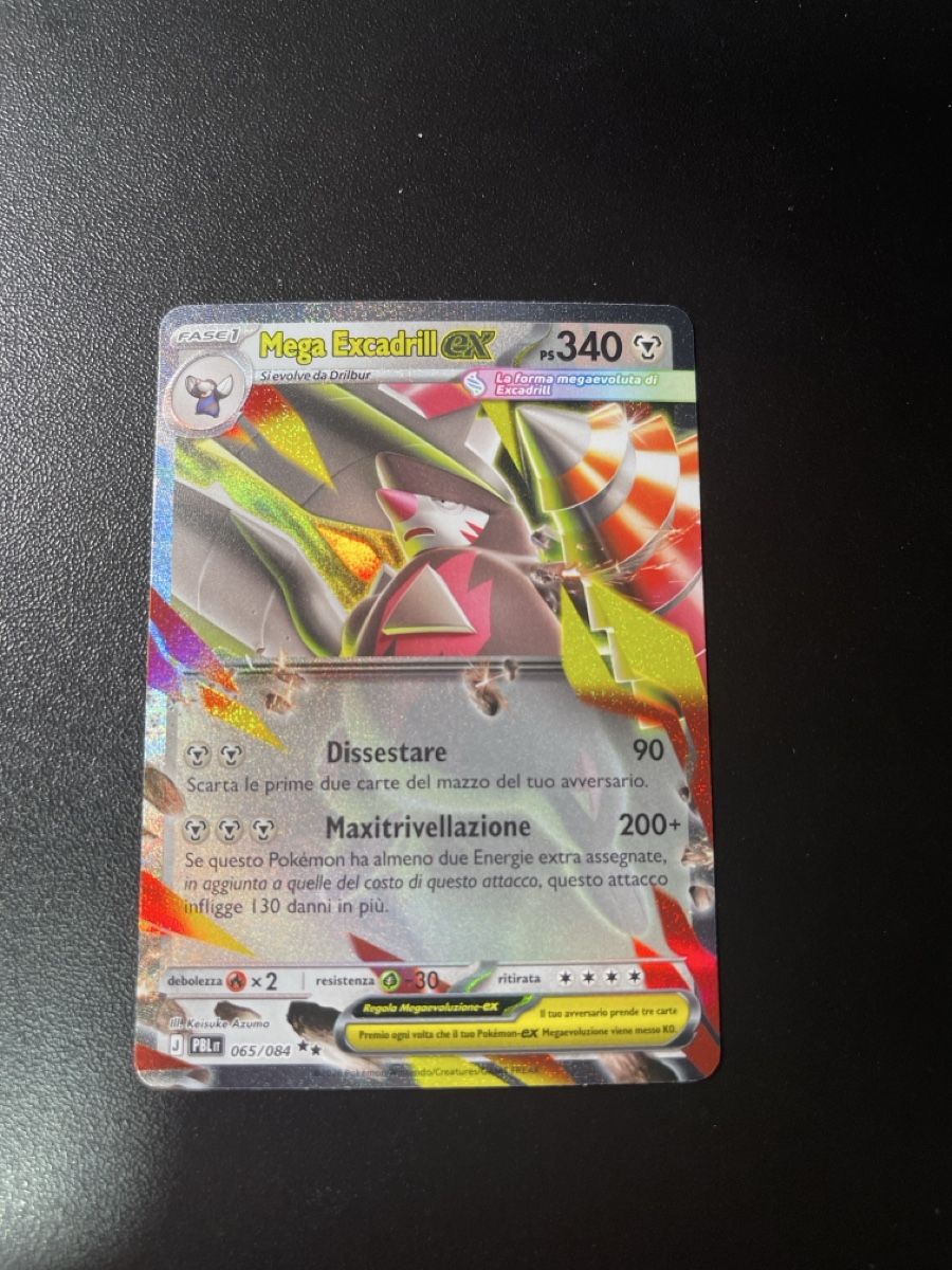 Pokémon Carte collezionabili: Pokémon - Mega Excadrill ex PBL 065/084 – Usato da Lugano venduto da tri_z9tk