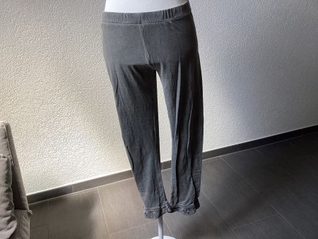NILE Leggins grau Gr. S mit Stickerei