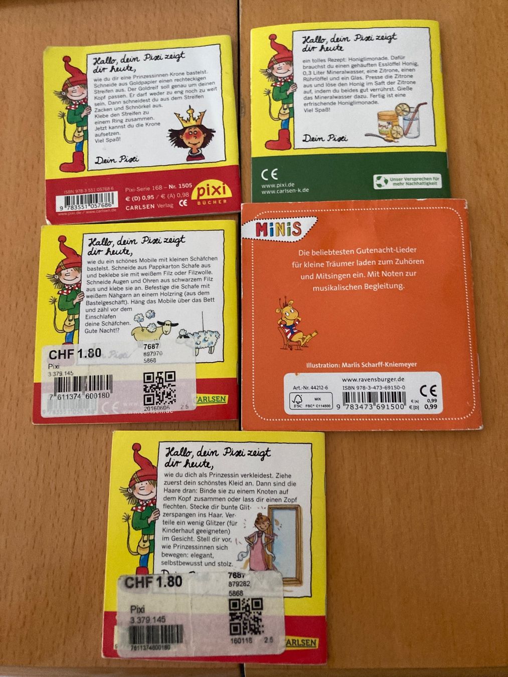 Libri: 5x Pixi Bücher – Usato da Gelterkinden venduto da froggy80 1