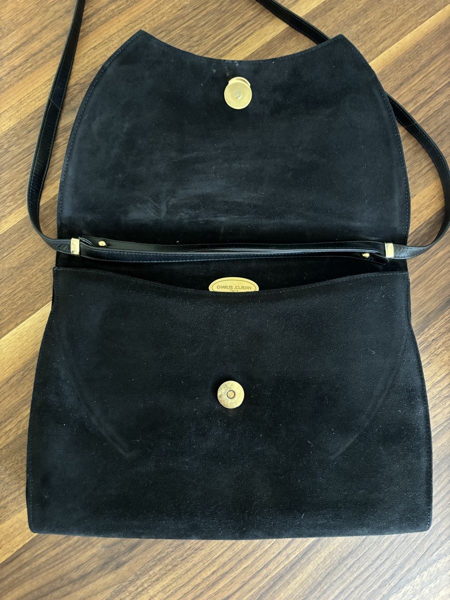 Taschen für Damen: Sac Charles Jourdan en daim noir – Neu (gemäss Beschreibung) aus Lonay von car_l9sk 1