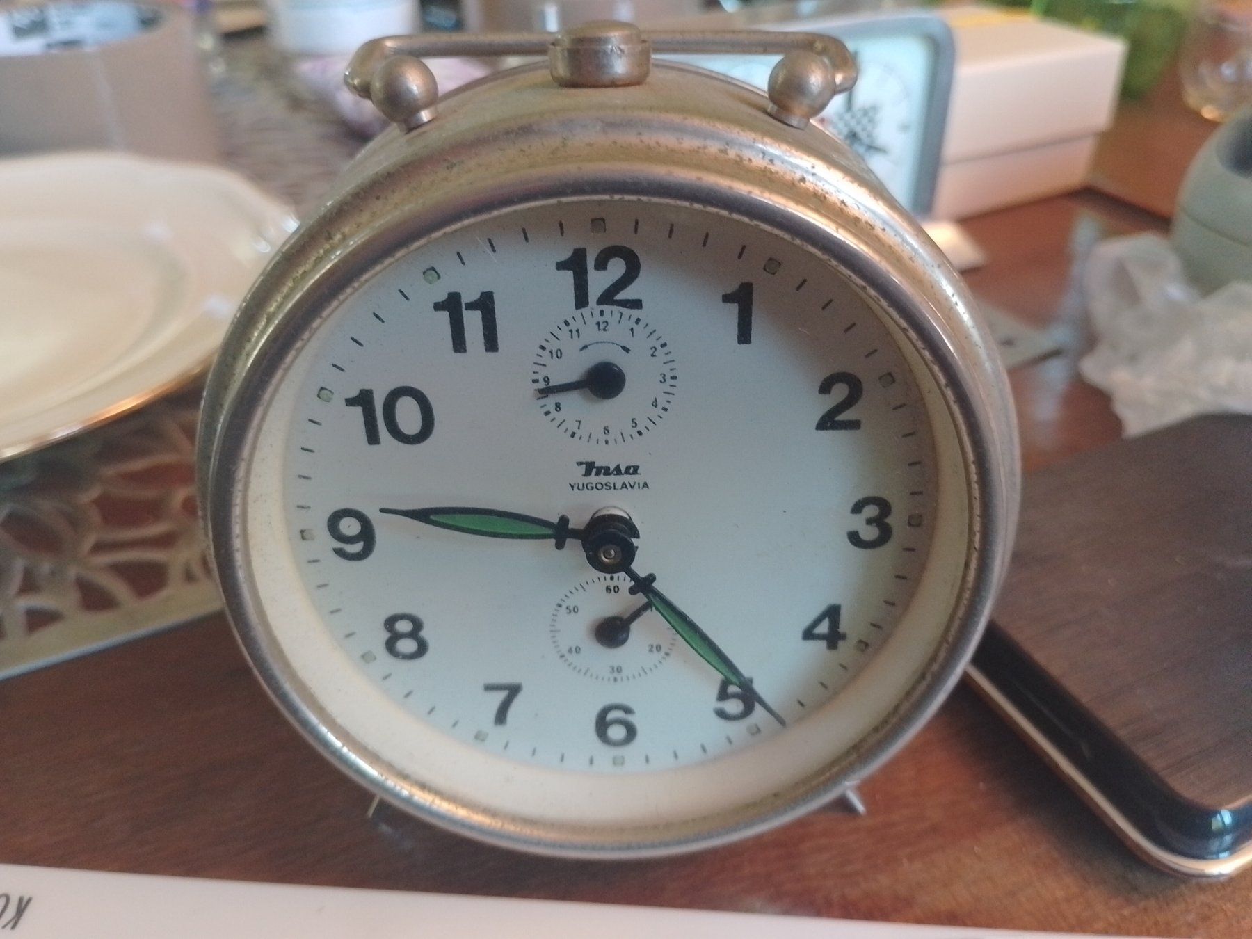 Sveglie: Vintage Wecker Yugoslavia Insa, repeater alarm – Usato da Baden venduto da TellsKuchenhaus 1