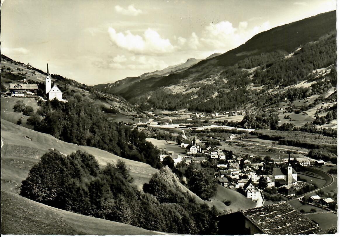 Cartoline postali: Trun mit Wallfahrtskirche  1957 – Usato da Hochdorf venduto da Ziegel-16