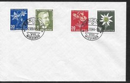 Brief Pro Juventute 1944 gest. Zürich Wiedikon 2.12.1944
