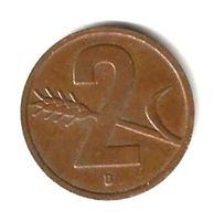 2 Rappen Münze 1955 Kupfer