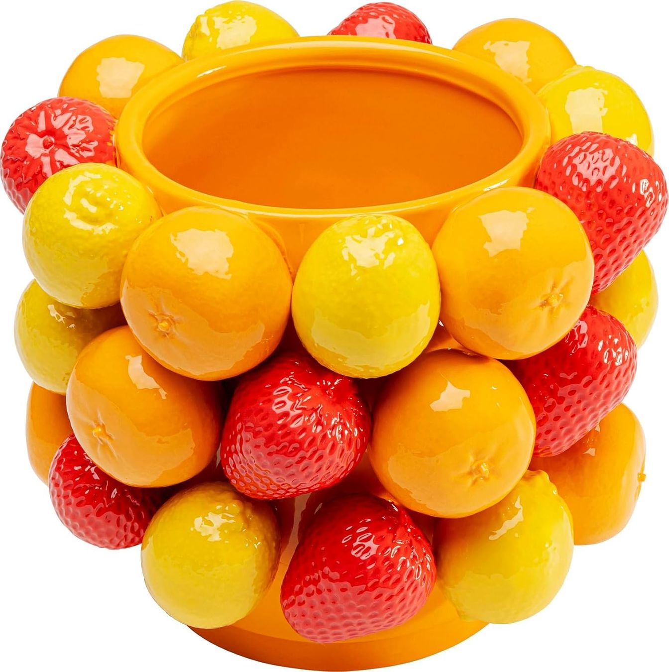 Vasi & Recipienti: Design Vase Fruit Parade, Gelb/Rot, Höhe 20cm – Nuovo e nell'imballaggio originale da Gränichen venduto da omniadeals 1