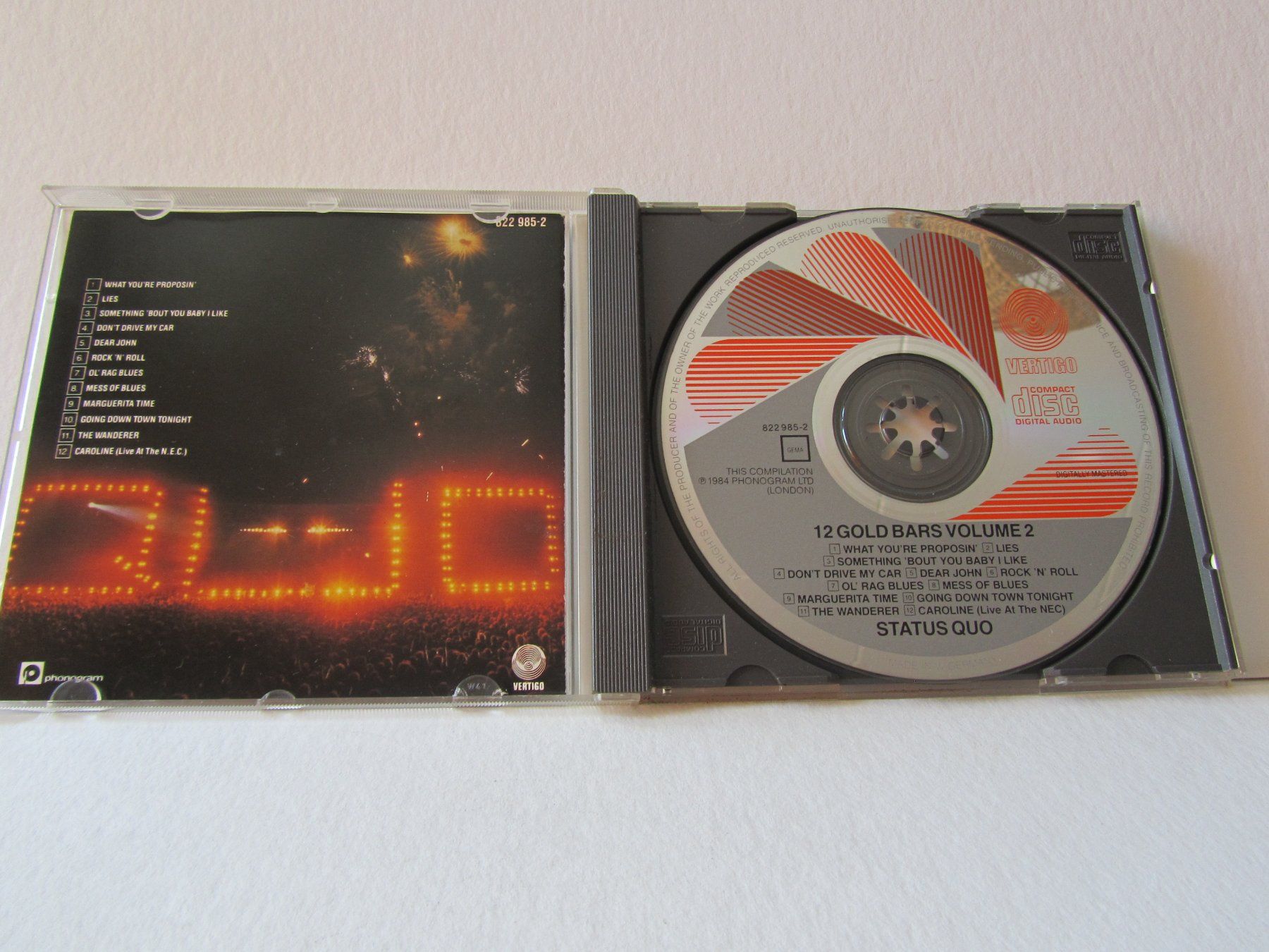 CD: Status Quo, CD, 12 Gold Bar Volume II, 1984 – Usato da Weiningen ZH venduto da dietsch57 3