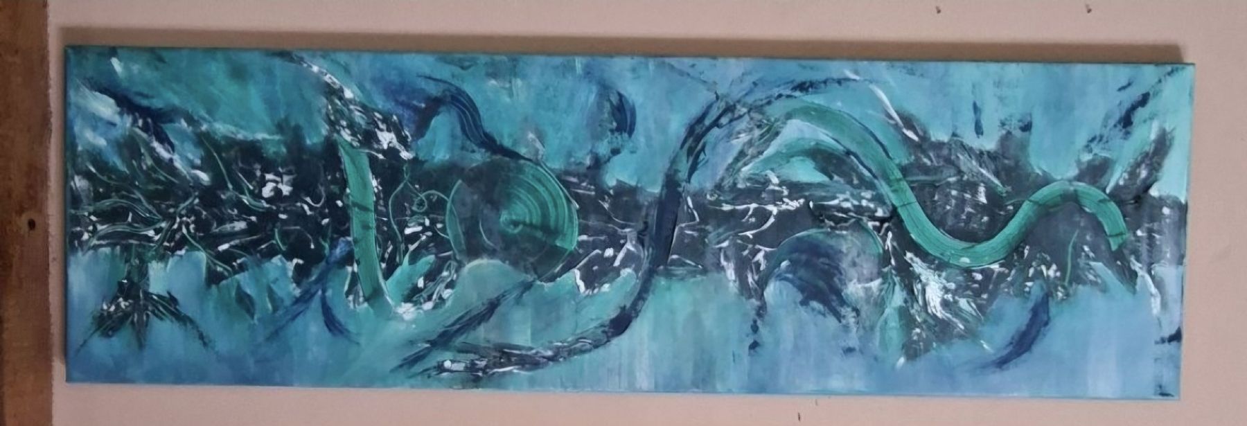 Gemälde: Gemälde " Spirale des Lebens" handmade 30×100 – Neu (gemäss Beschreibung) aus Riehen von Steinbock1970 4