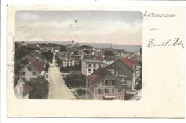 Romanshorn (TG) Wohnhäuser am Bodensee - Hand coloriert 1902
