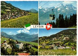 Leysin - 4 Bild AK