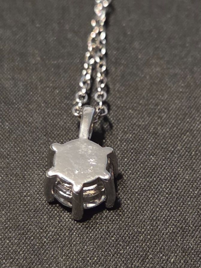 Catenine: Pendentif avec solitaire argent massif S925 45cm – Nuovo e nell'imballaggio originale da Neuchâtel venduto da golden02 4