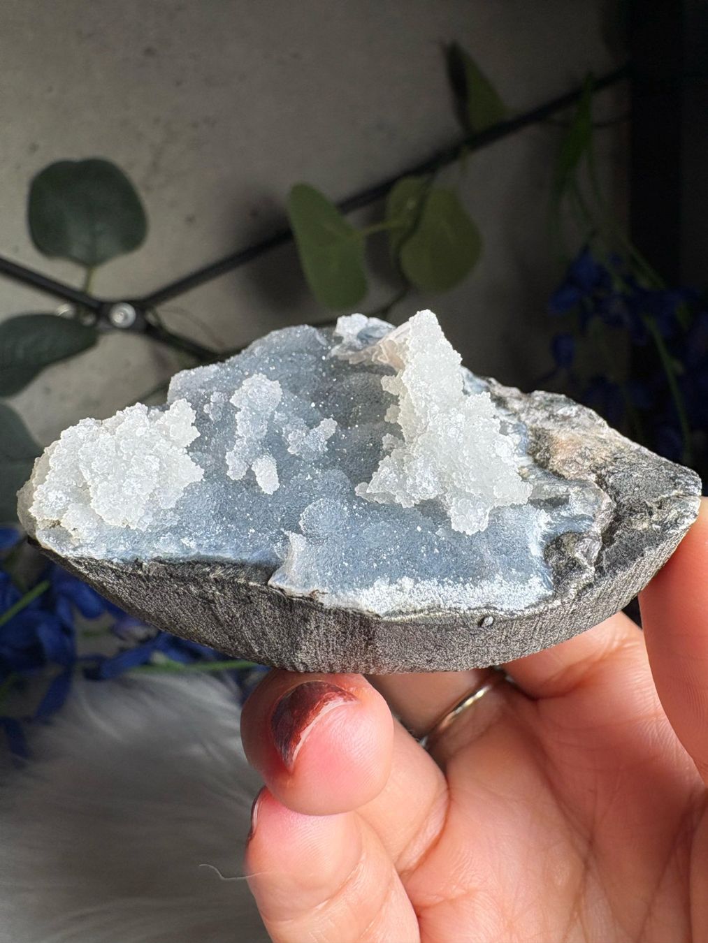 Minerali & Pietre curative: Chalcedon-Stalaktit mit Heulandit – Nuovo (secondo la descrizione) da Neuheim venduto da m.hald 5