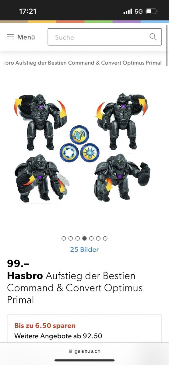 Hasbro Statuette: Optimus primal command and control – Nuovo e nell'imballaggio originale da Zürich venduto da Sashkica 3
