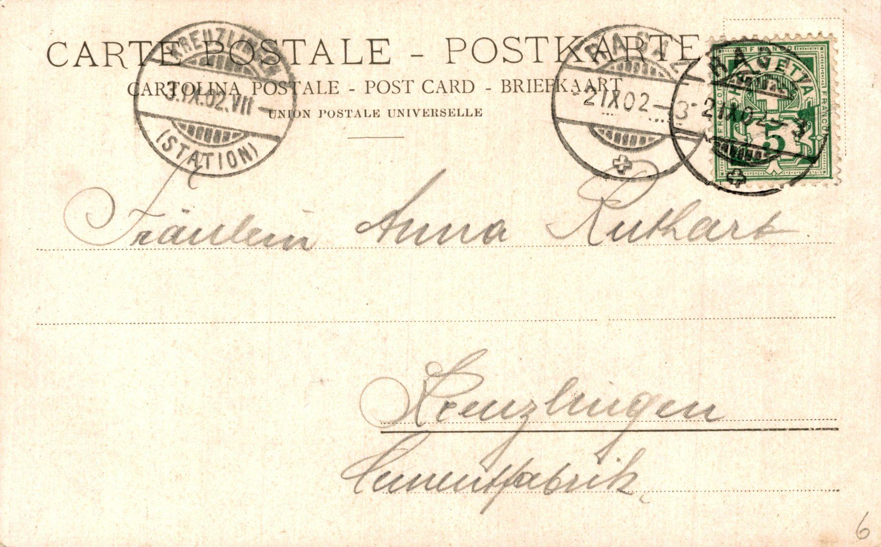 Cartoline postali: Bad Pfäfers - Taminaschlucht – Usato da Bronschhofen venduto da Astore 1