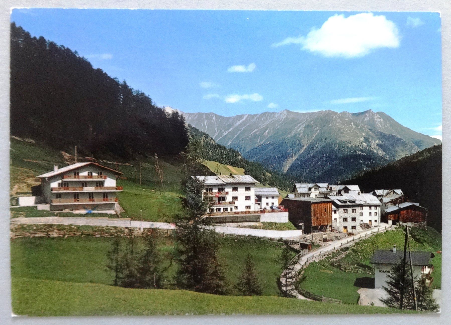 Cartoline postali: Pension Soldanella, Raveisch-Samnaun – Usato da Fétigny venduto da Billy2miny