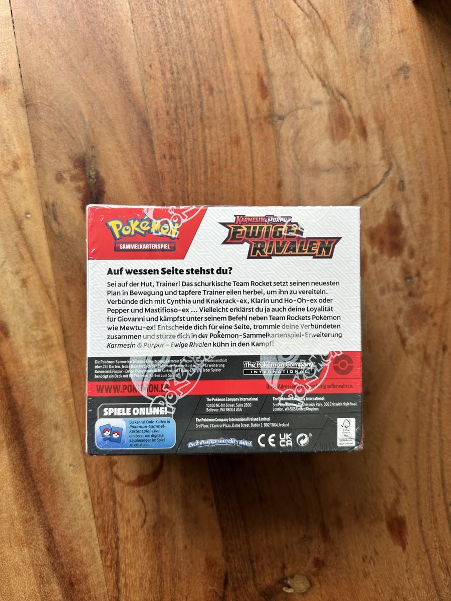 Pokémon Carte collezionabili: Pokemon Booster Dispay Ewige Rivalen – Nuovo e nell'imballaggio originale da Oensingen venduto da emi_hs6g 1