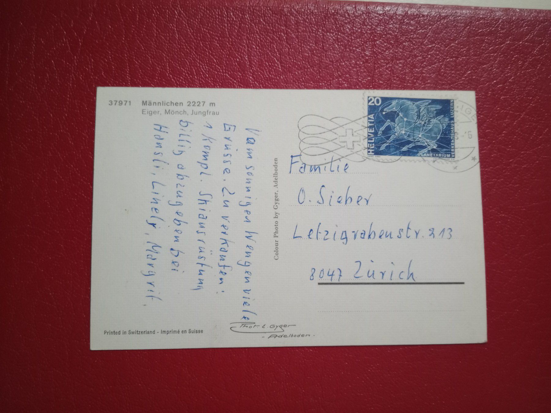 Ansichtskarten: Männlichen Bern Skigebiet 1968 – Gebraucht aus Küttigen von Melisch1000 1