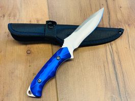 Tactical Messer Feststehend Primo Capitano BLAU 21cm NEU