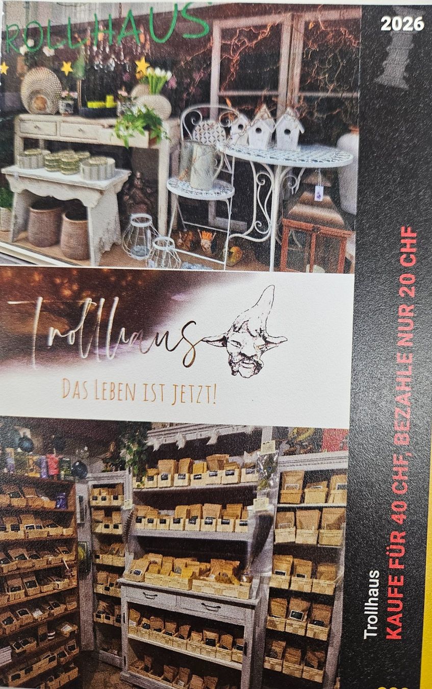 Buoni: Trollhaus Bremgarten 20Fr. Gutschein – Nuovo e nell'imballaggio originale da Uezwil venduto da Jasmin_