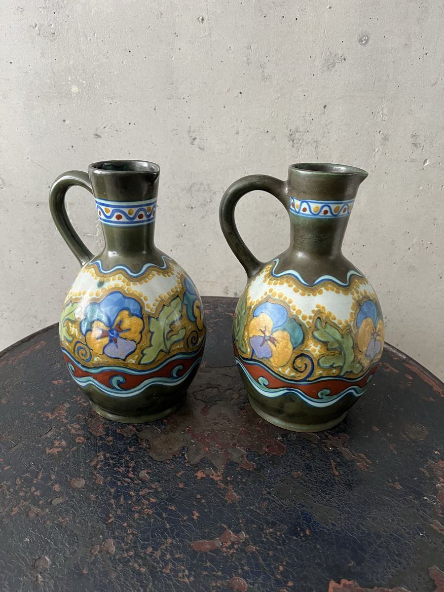 Vasi & Recipienti: 2 Gouda Vasen / Krüge – Usato da Wabern venduto da La-Vitrine 2