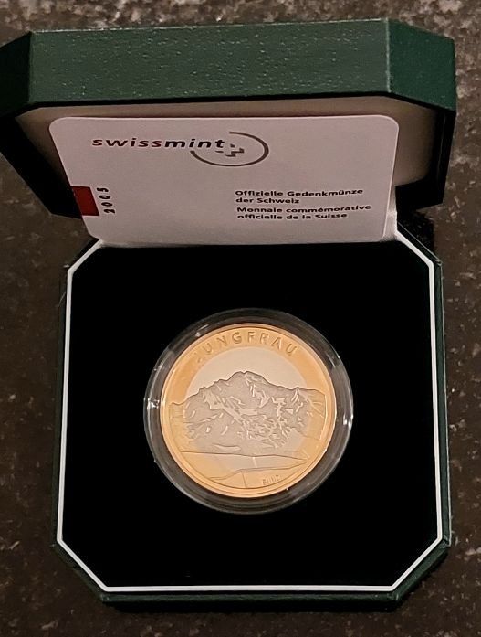 Alle Münzen: 10 Franken 2005 pp Jungfrau Box – Neu (gemäss Beschreibung) aus Arch von moneyswiss