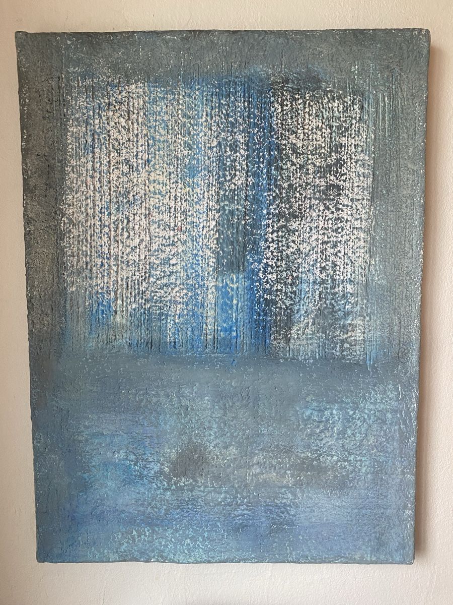 Dipinti: Bild modern Unikat blau weiss 70/50 – Nuovo (secondo la descrizione) da Zuckenriet venduto da Rubin30 2