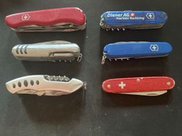 Taschenmesser Set 6 Stck. gebraucht
