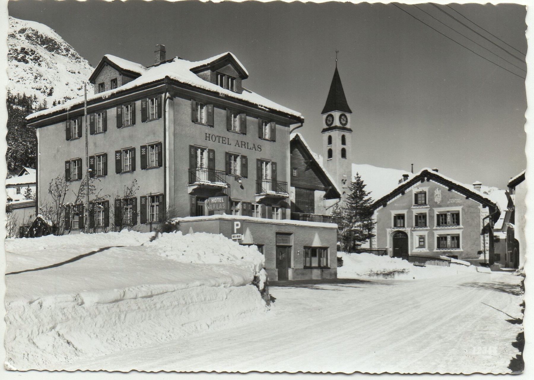Cartoline postali: SILVAPLANA Werbung Hotel Arlas – Nuovo (secondo la descrizione) da Jona venduto da philajona