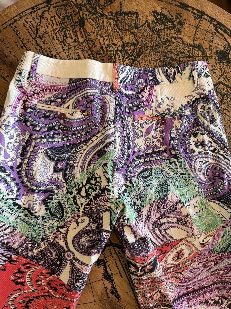 Hosen: ETRO Milano Multicolor Paisley Patchwork Trousers Pants Size – Neu (gemäss Beschreibung) aus Versoix von pen_6hgs 7