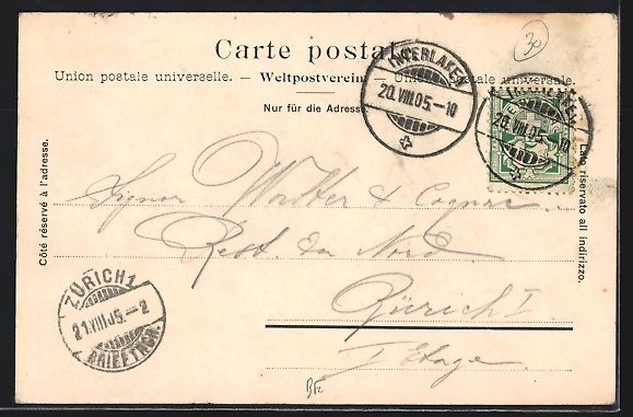 Cartoline postali: AK Interlaken, Höheweg mit Kursaal – Usato da Berlin venduto da bartko-reher 1